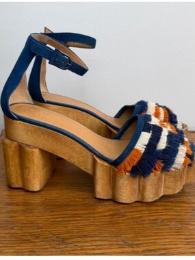 Tory Burch Size 9 Women's Platform Sandals with Fringe